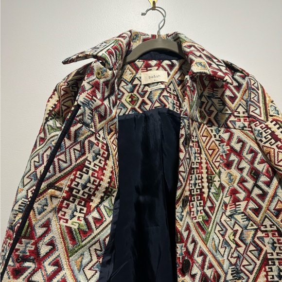 ba&sh Multicolor Geometric Pattern Coat - Picture 3 of 5